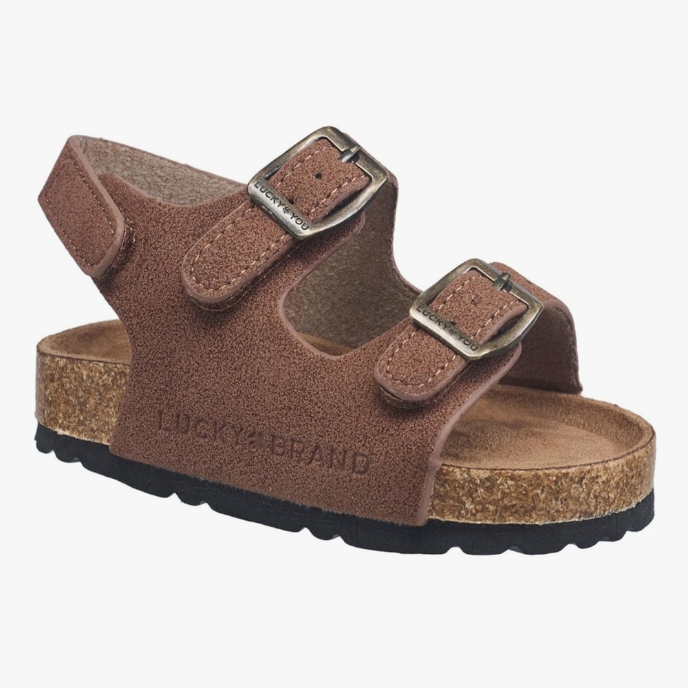 Lucky Brand Kids Tan Buckle Sandals